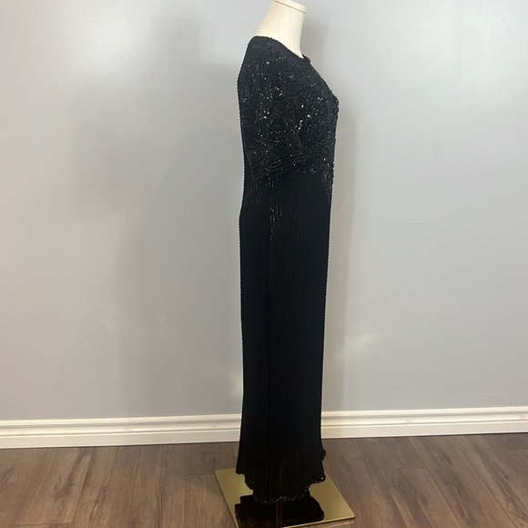 Laurence Kazar Long Black Beaded Sequin - Picture 14 of 17